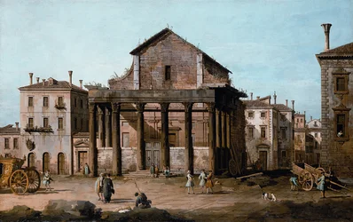 Roma - El Templo de Antonino y Faustina en el Foro, c.1742-43