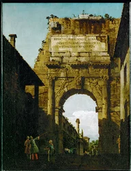 El Arco de Tito en Roma (óleo sobre lienzo)