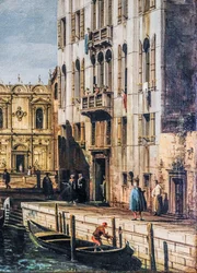 El Río dei Mendicanti y la Escuela de San Marcos (óleo sobre lienzo)