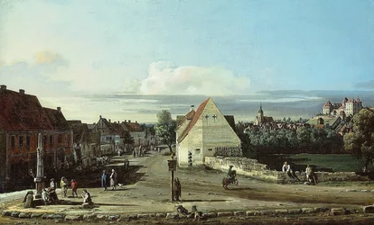 Vista de Pirna con la fortaleza de Sonnenstein, 1755-1765