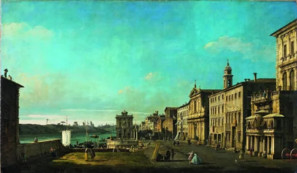 Vista de la Via di Ripetta en Roma