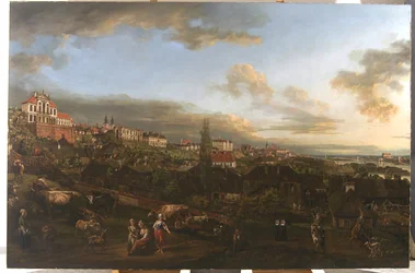 Vista de Varsovia con el palacio Ordynacki, 1772