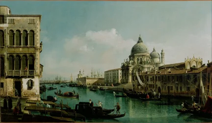 Vista del Gran Canal: Santa Maria della Salute y la Dogana desde Campo Santa Maria Zobenigo