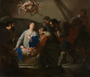 Bernardo Cavallino / La Adoración de los pastores, c. 1650