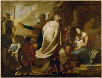 La Adoración de los Reyes Magos ... (pintura sobre lienzo)