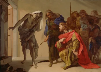 La sombra de Samuel invocada por Saúl, hacia 1655