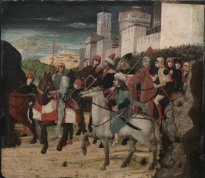 Procesión de los Reyes Magos, c. 1450-1500 (temple sobre madera)