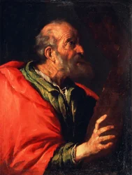 Cabeza de un anciano (el apóstol Pedro, siglo XVII)