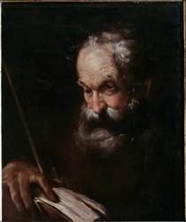Retrato de anciano con un libro
