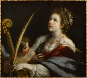 Santa Cecilia y el ángel