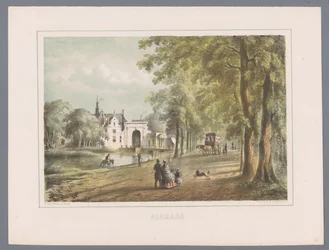 Paisaje urbano en Alkmaar Alkmaar (título de la serie sobre el objeto)