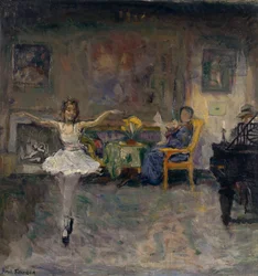 Idilio familiar (óleo sobre lienzo)