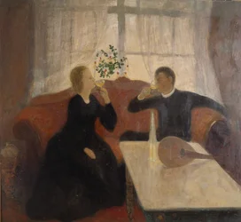 El compromiso (óleo sobre lienzo)