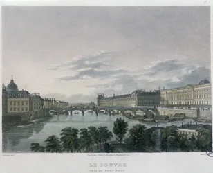 El Pont o Passerelle des Arts, París, 1832