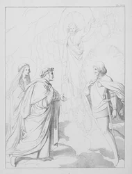 Divina Comedia de Dante, Paradiso (Cielo), Lámina XVII (litografía)