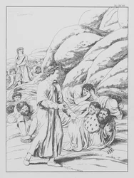 Divina Comedia de Dante, Purgatorio, Lámina XXIX (litografía)