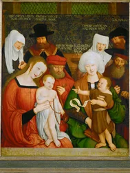 Die Heilige Sippe (pintura sobre madera)