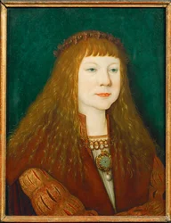 El rey Luis II de Hungría de niño (pintura sobre madera)