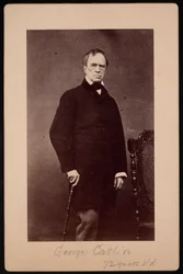 Retrato de George Catlin 1796-1872, circa 1867