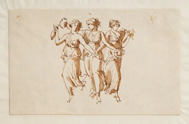 Tres bacantes danzantes