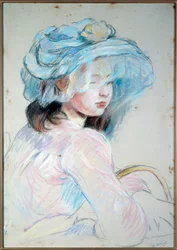 Niña con cesta