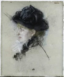 Mademoiselle Louise Riesener con Sombrero