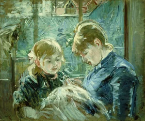 La lección de costura, 1884