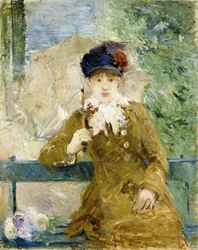 Mujer con una sombrilla, 1881