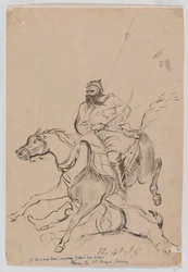 El 4º de Caballería Irregular, c.1845 (acuarela)
