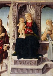 La Virgen y el Niño entronizados con los santos Juan Bautista y Jerónimo