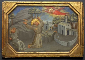San Francisco de Asís recibiendo los estigmas, c. 1430 (temple y oro sobre madera)