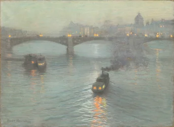 Atardecer en el Sena, c.1888