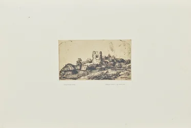 [Paisaje con una torre cuadrada]