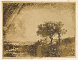 El paisaje de los tres árboles