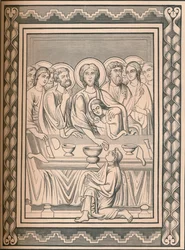 Cristo y los santos, siglo XII, 1849