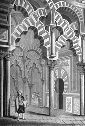La Mezquita, Córdoba, España, 1849