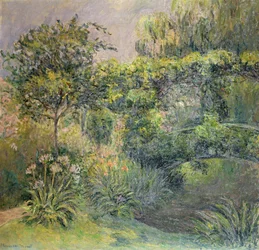 Puente en los jardines de Giverny