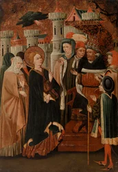 Santa Catalina de Siena ante el Papa Gregorio XI