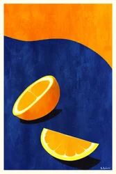 Rodajas de naranja fresca