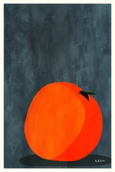 Naturaleza muerta en naranja intenso