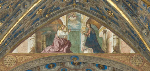 Ábside, Superarco, Boccaccio Boccaccino, Anunciación 1506-07