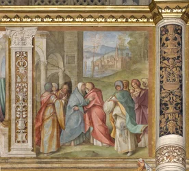 Nave central, Tercer tramo norte, Visitación, Boccaccio Boccaccino 1516-17