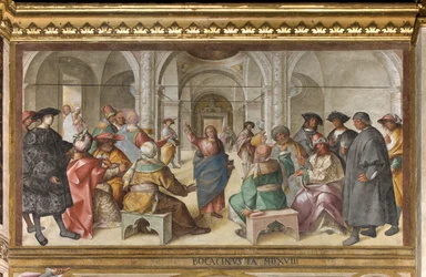 Presbiterio, Octavo tramo norte, Disputa de Jesús, Boccaccio Boccaccino