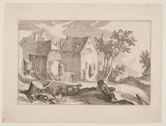 Lámina 10, de Paisajes con granjas