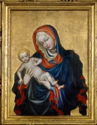 Virgen con el Niño (temple sobre madera)