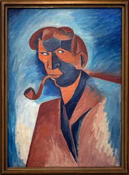 Fumando (autorretrato)