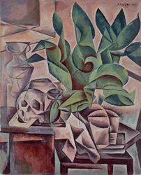 Bodegón con calavera