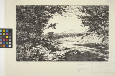 La montaña (tinta sobre papel)