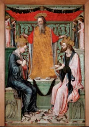 La coronación de la Virgen y Cristo