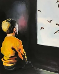 La vista desde la ventana del niño